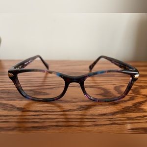 Coach HC6065 5288 (confetti purple) Eyeglass Frames With Original Coach Case